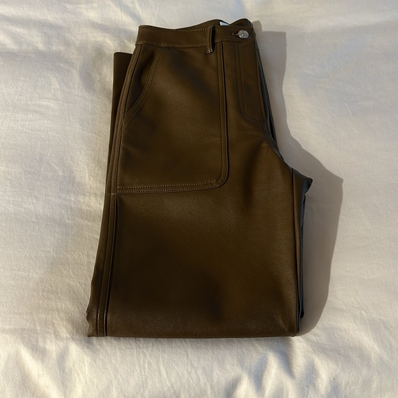 Aritzia Wilfred Free the lucy pants rustical brown size 2 - Picture 6 of 8